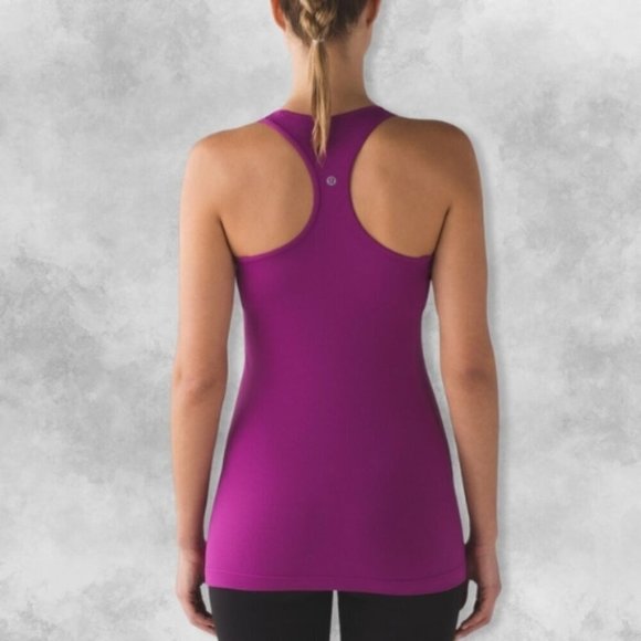 Lululemon Cool Racerback Tank Top Stretch Lightweight Sweat-Wicking Regal Plum 0 - Picture 2 of 3